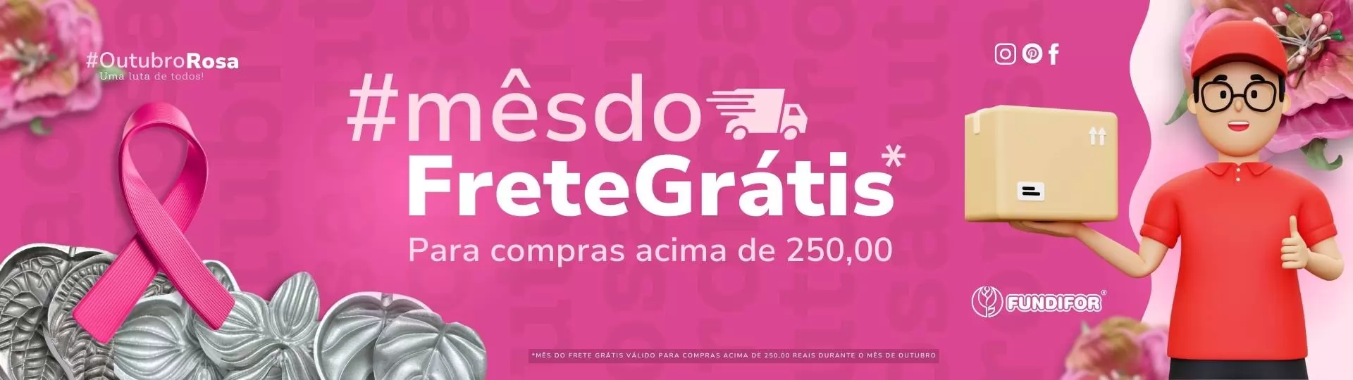 FRETE GRÁTIS OUTUBRO ROSA 2024